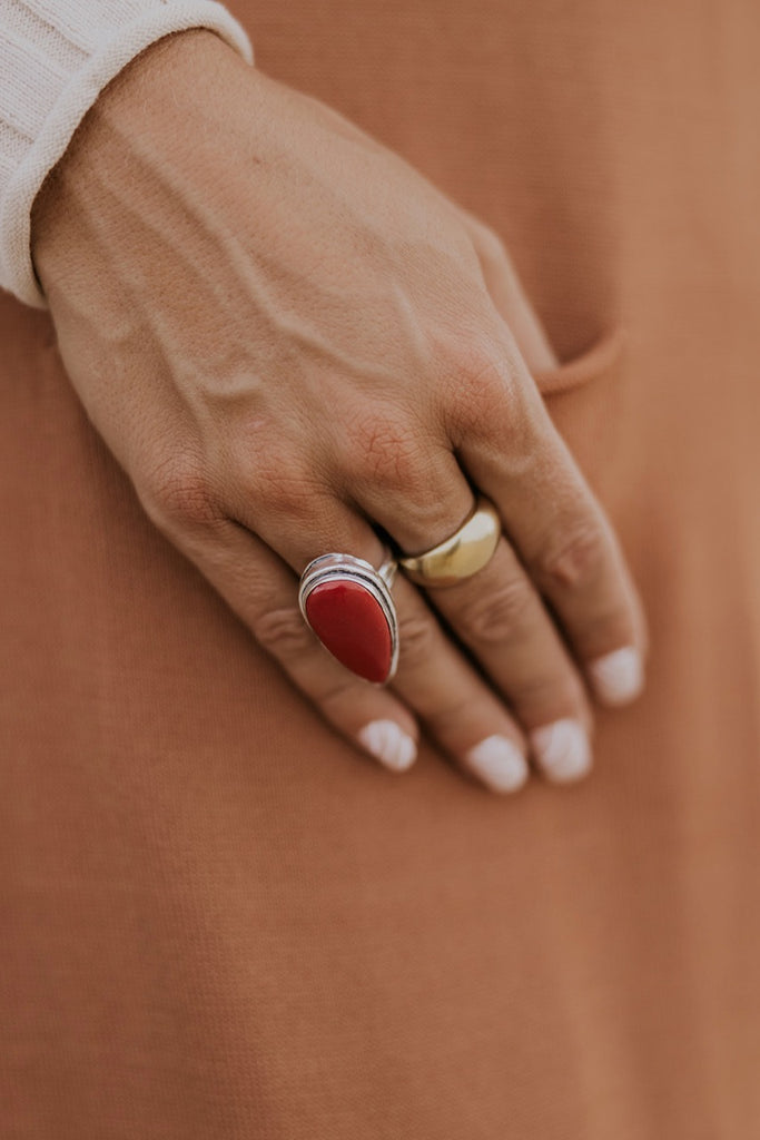 Red Statement Ring | ROOLEE