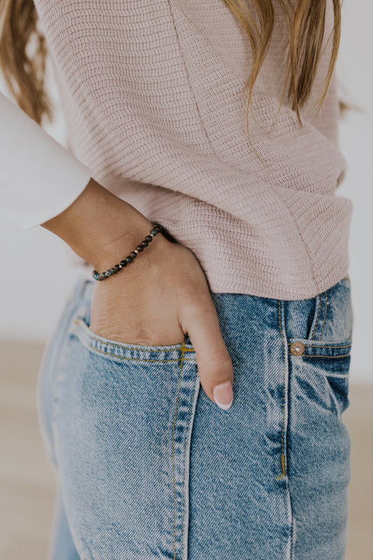 Blue Jasper Stacking Bracelet | ROOLEE