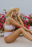 Bandeau Swim Top With High Waisted Bottoms | ROOLEE