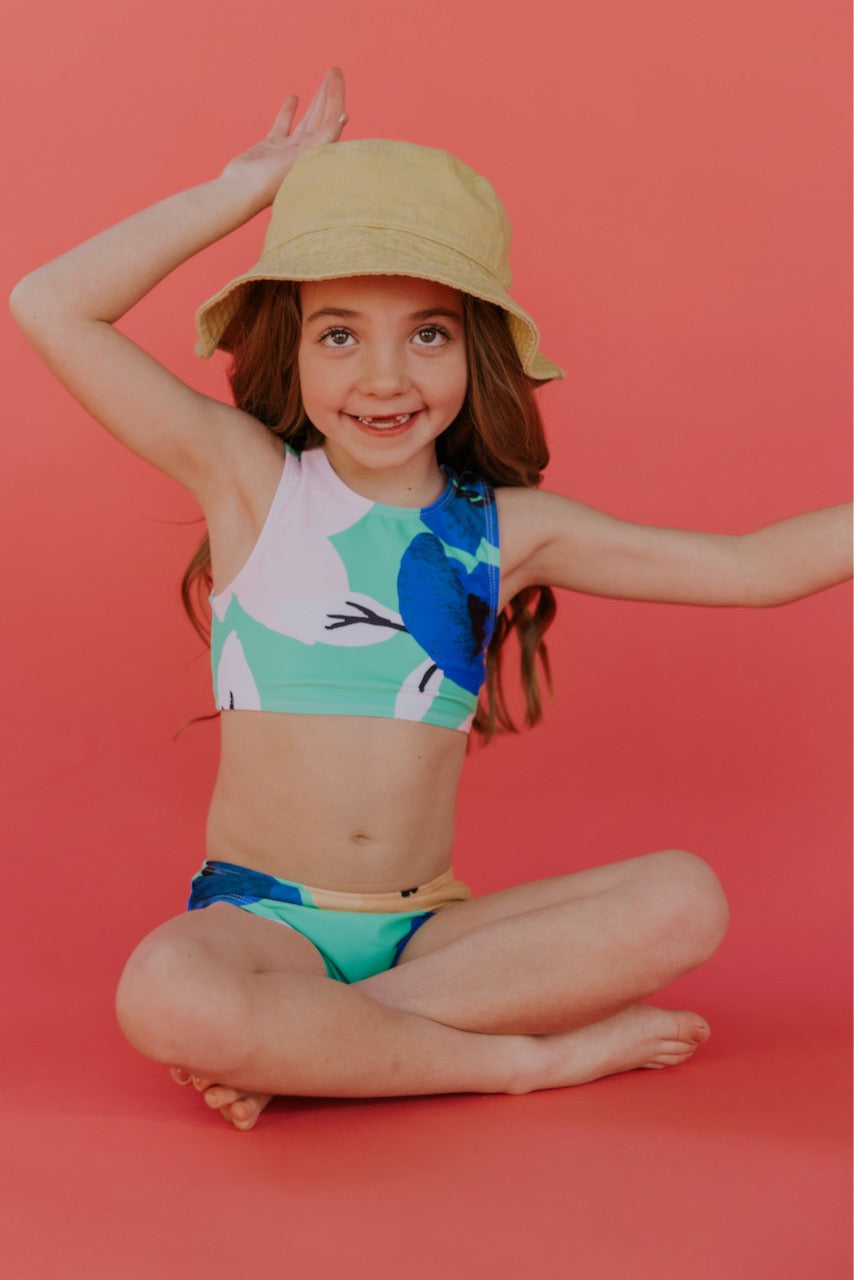 Two Piece Swimsuit for Little Girl and Teen Girl