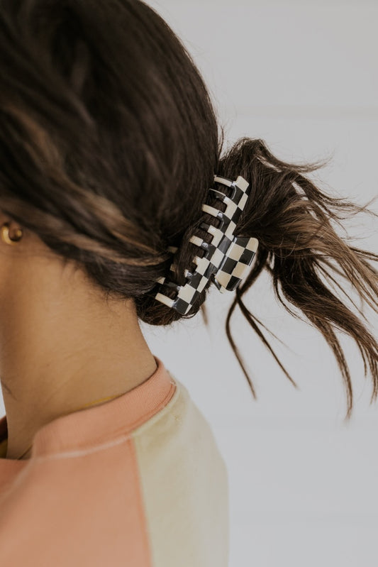 Checkered Claw Clip | ROOLEE