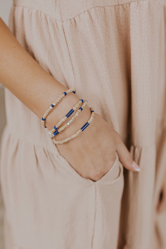 Lapis Wrap Bracelet | ROOLEE