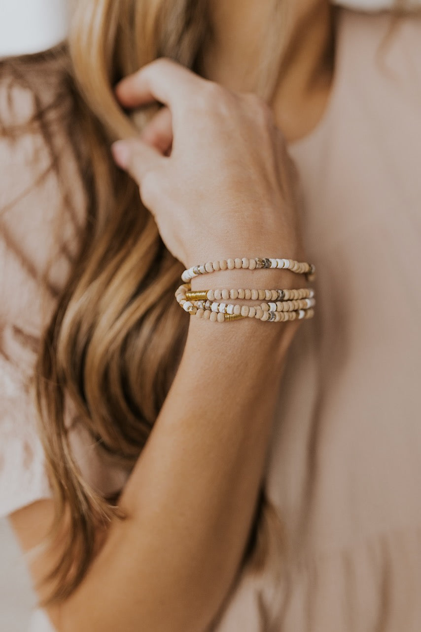Rose Quartz Wrap Bracelet | ROOLEE