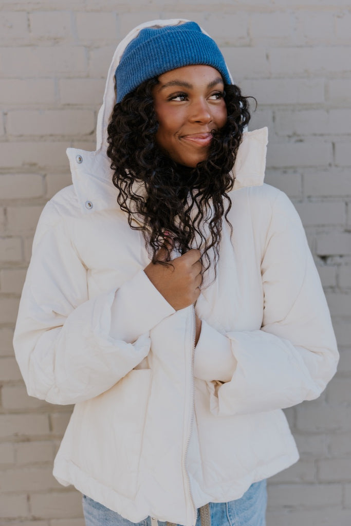 White Puffer Jacket | ROOLEE