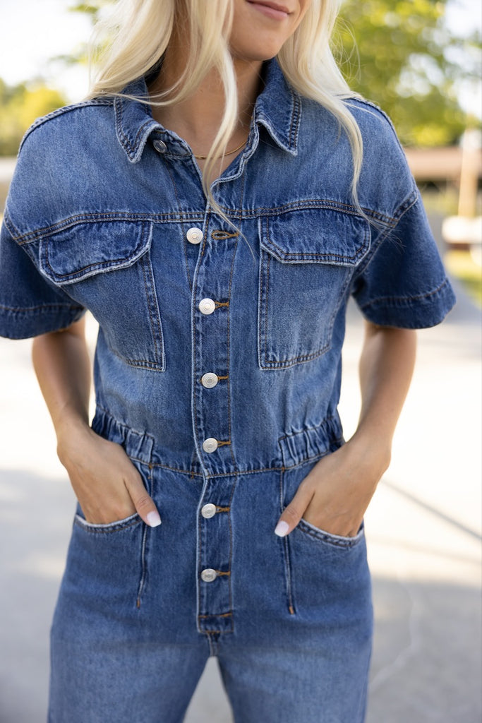 Button Front Coveralls | ROOLEE
