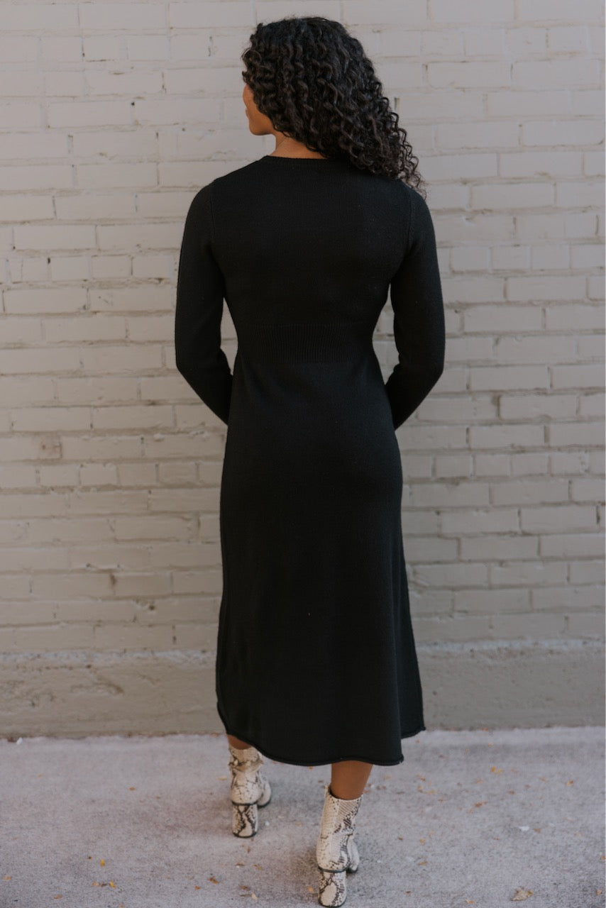 Long Sleeve Black Dresses | ROOLEE
