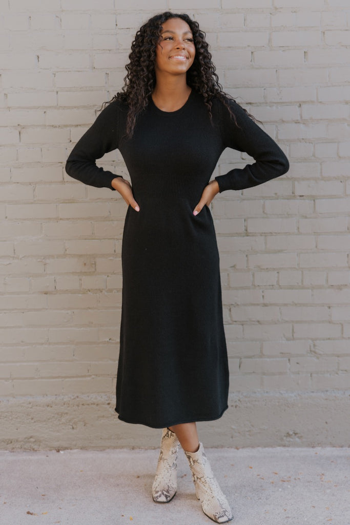 Women's Cozy Black Dresses | ROOLEE