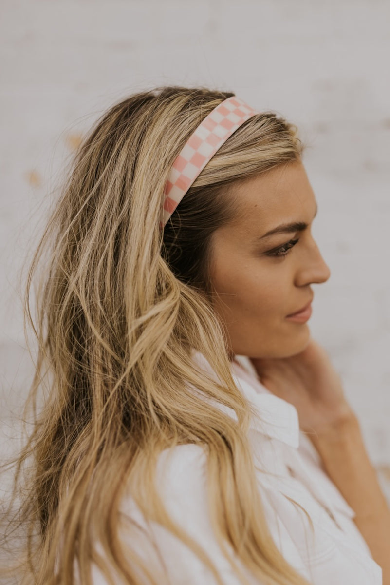 Checkered Headband - Summer Accessories | ROOLEE