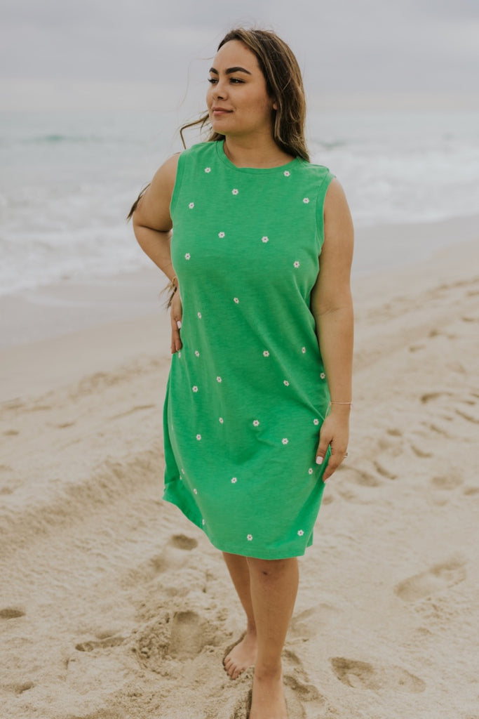 Green Floral Summer Dress | ROOLEE