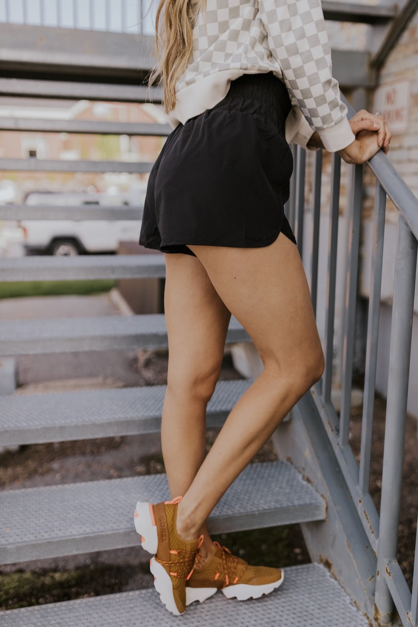 Black Track Shorts | ROOLEE