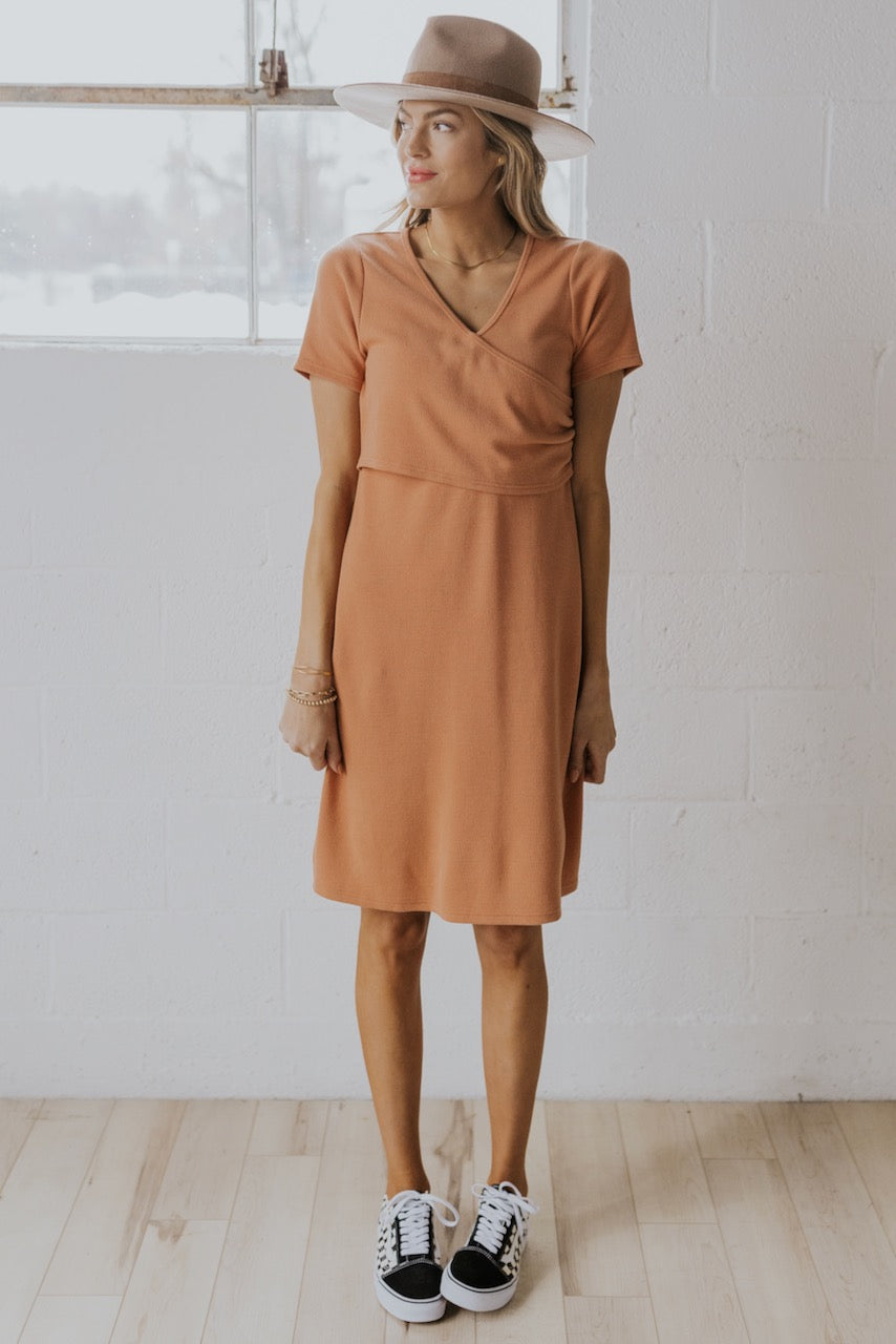 Rust colored dresses for nursing | ROOLEE