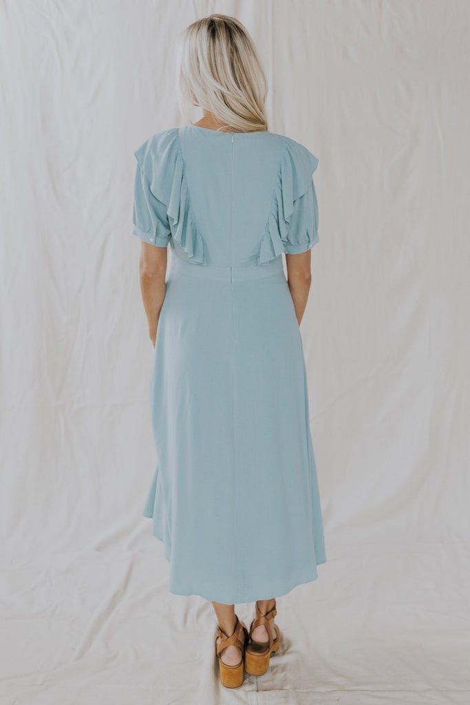 Women's Blue Maxi Dress | ROOLEE