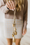 Jingle All the Way Antique Bell & Jute Rope Cluster