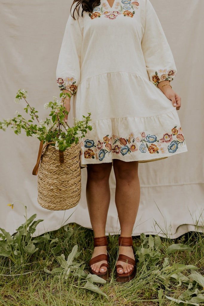 Embroidered Summer Dress | ROOLEE