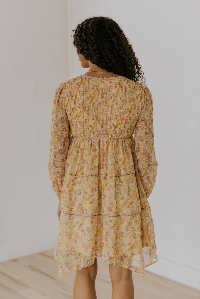 Yellow Floral Dress | ROOLEE