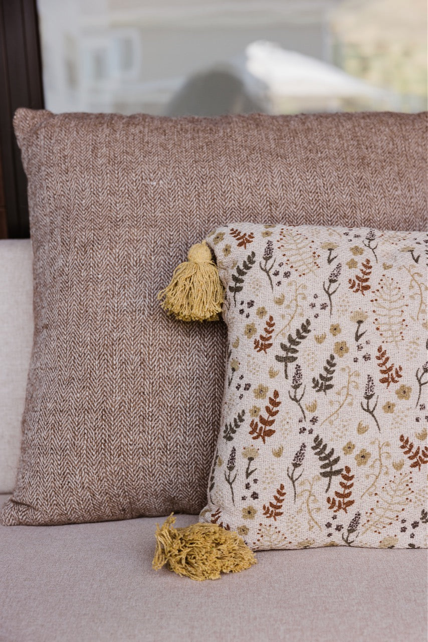 Subtle Floral Decorative Pillows | ROOLEE