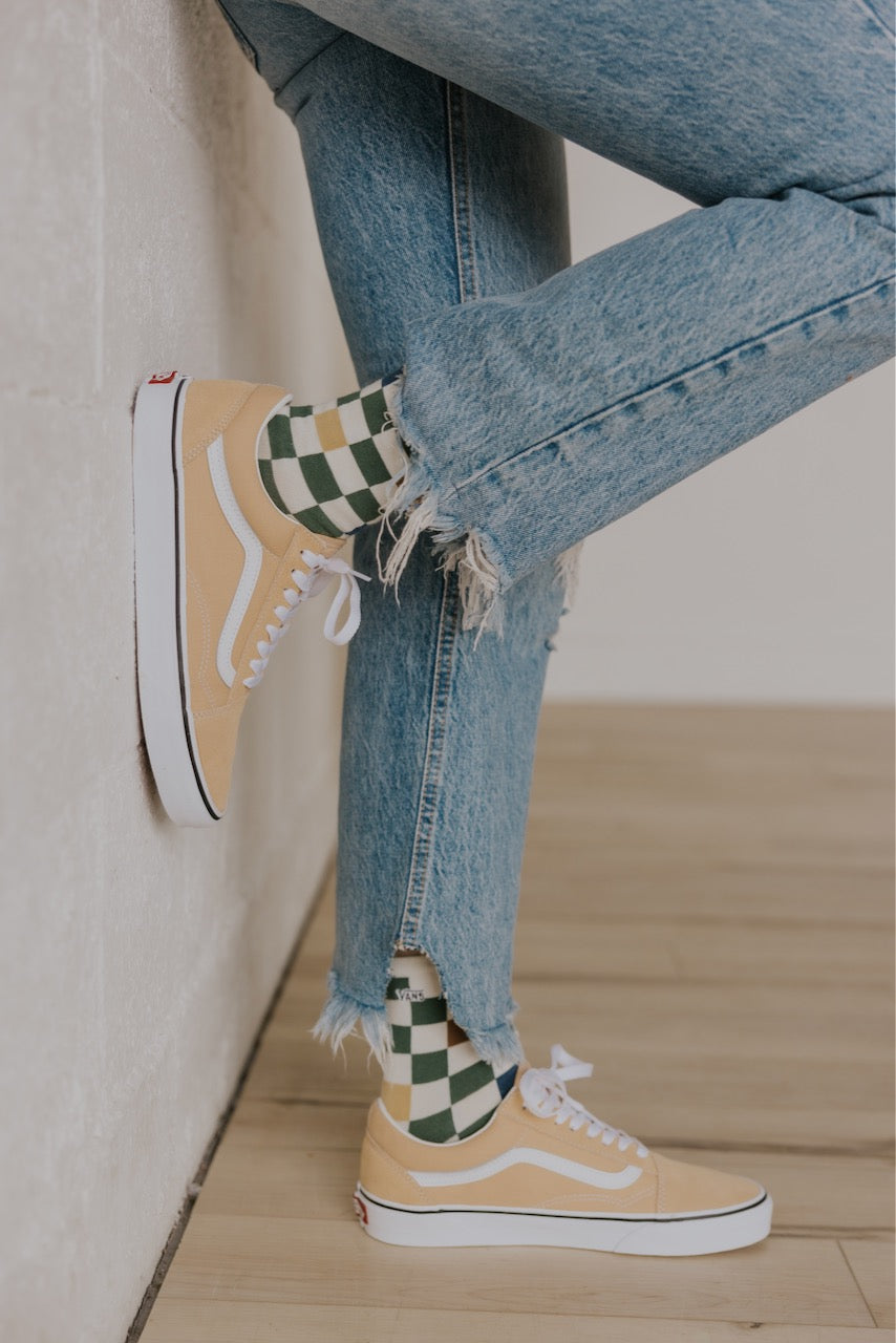 Peach Lace Up Vans | ROOLEE