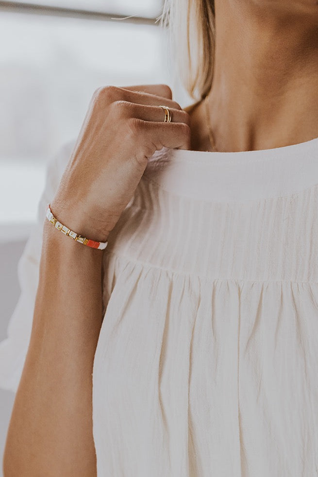 Women's White Bracelet | ROOLEE