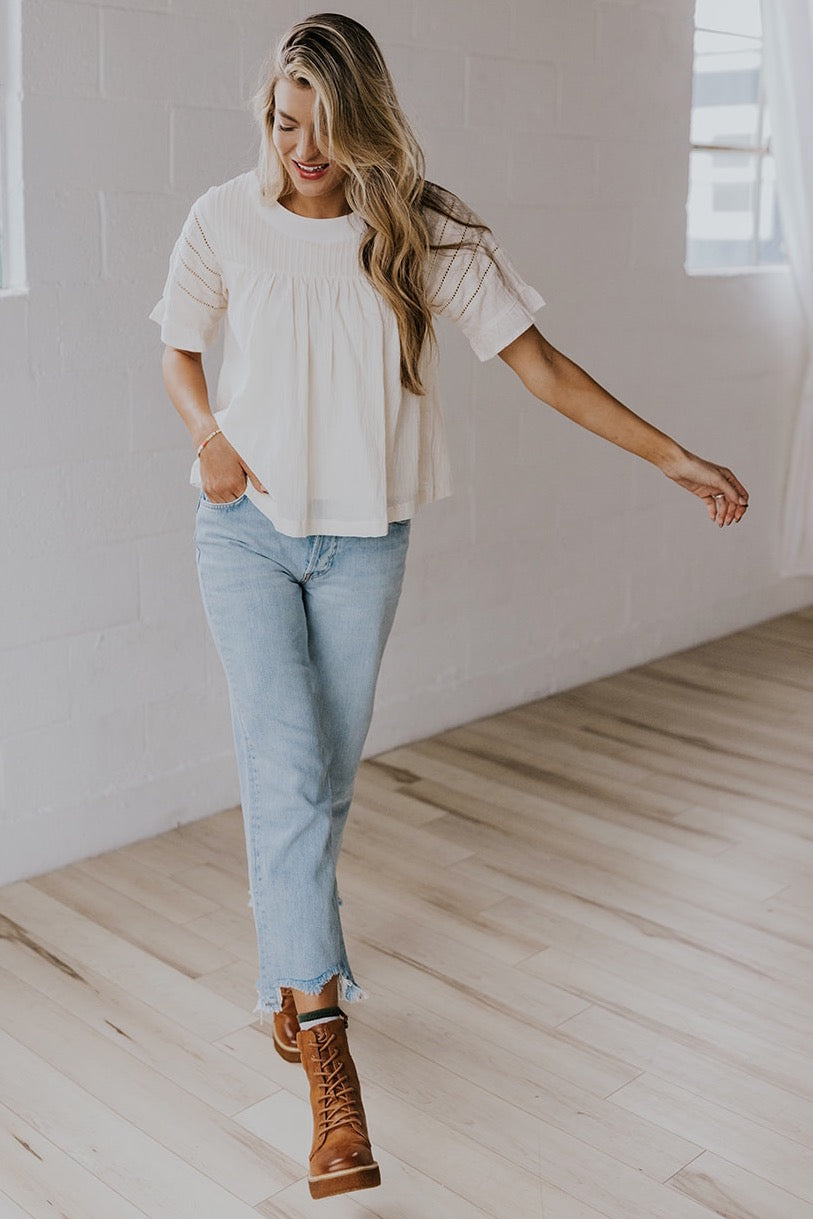 Mid Rise Cropped Jeans | ROOLEE