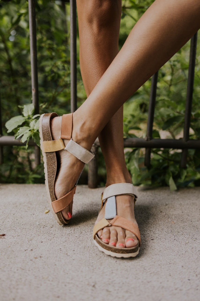 Leather Sandals for Girls - rose gold, Shoes