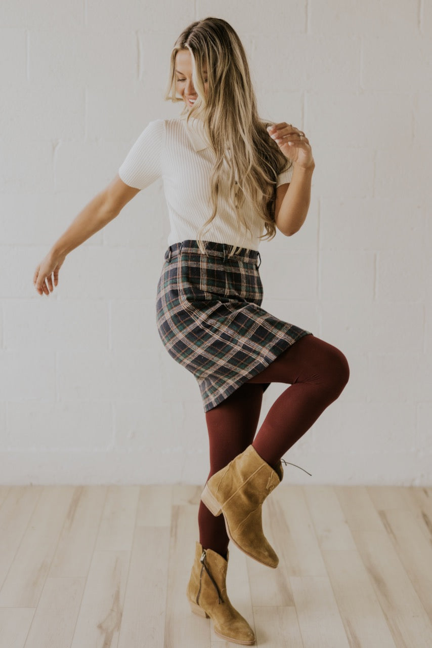 Faux Wrap Skirt | ROOLEE