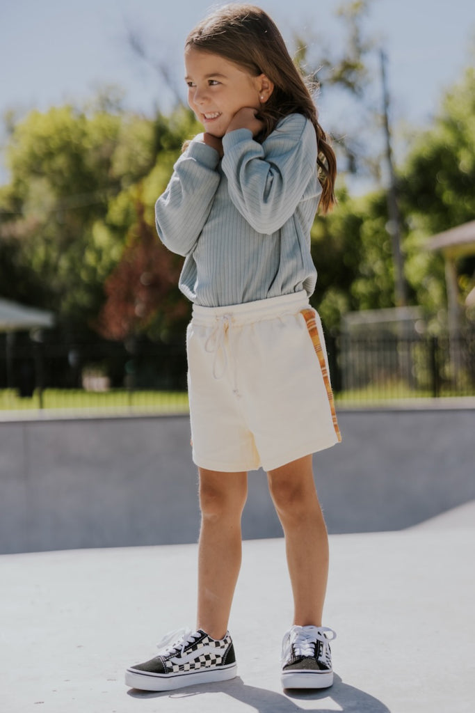 Cream Colored Shorts | ROOLEE Kids