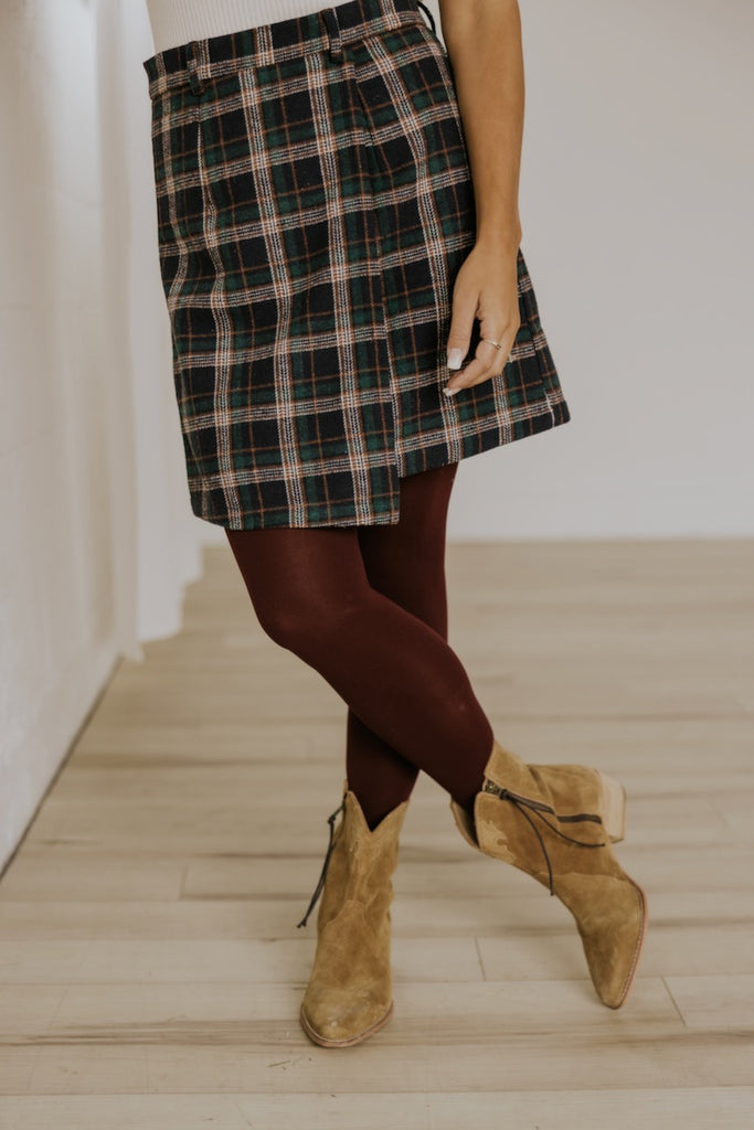 Plaid Mini Skirt | ROOLEE