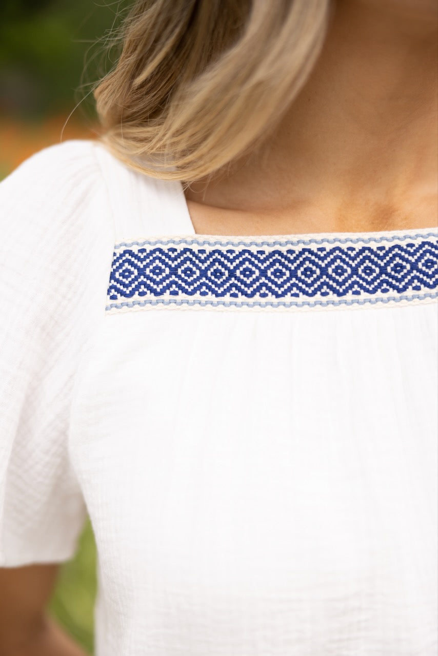 Embroidered Tops for Women | ROOLEE