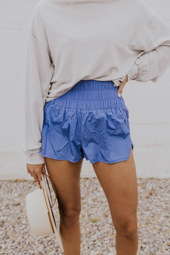 Women's Blue Summer Shorts | ROOLEE