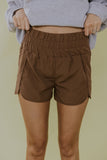 Brown Track Shorts | ROOLEE