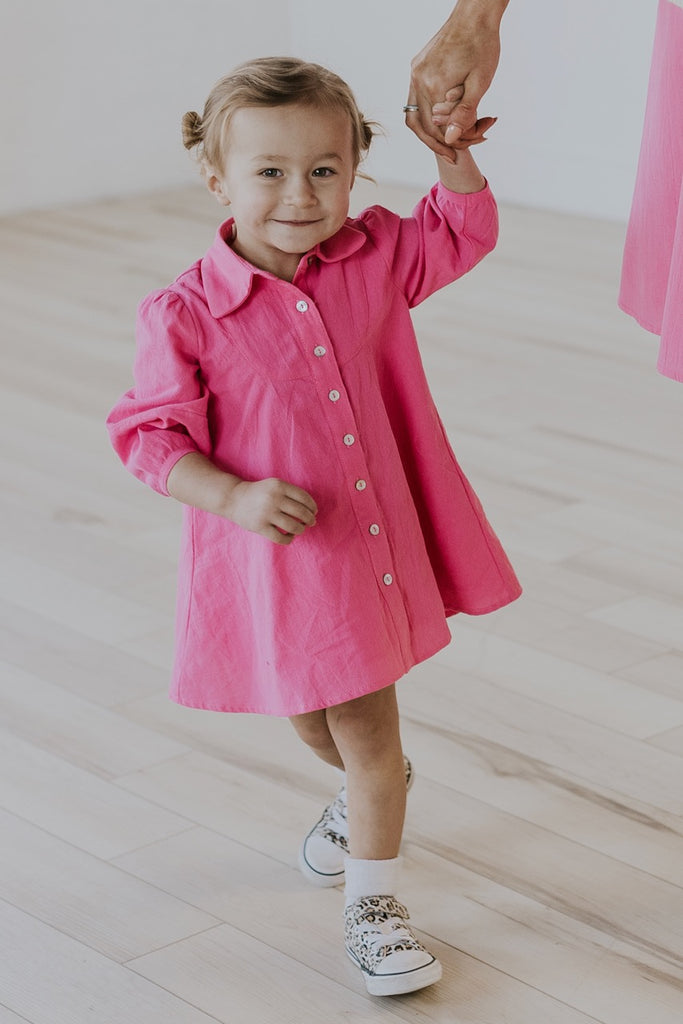 Cute Girls' Pink Dress | ROOLEE