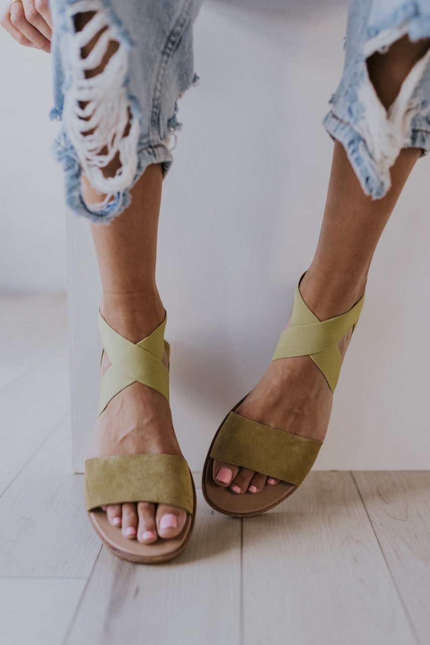 Green Strappy Sandals | ROOLEE