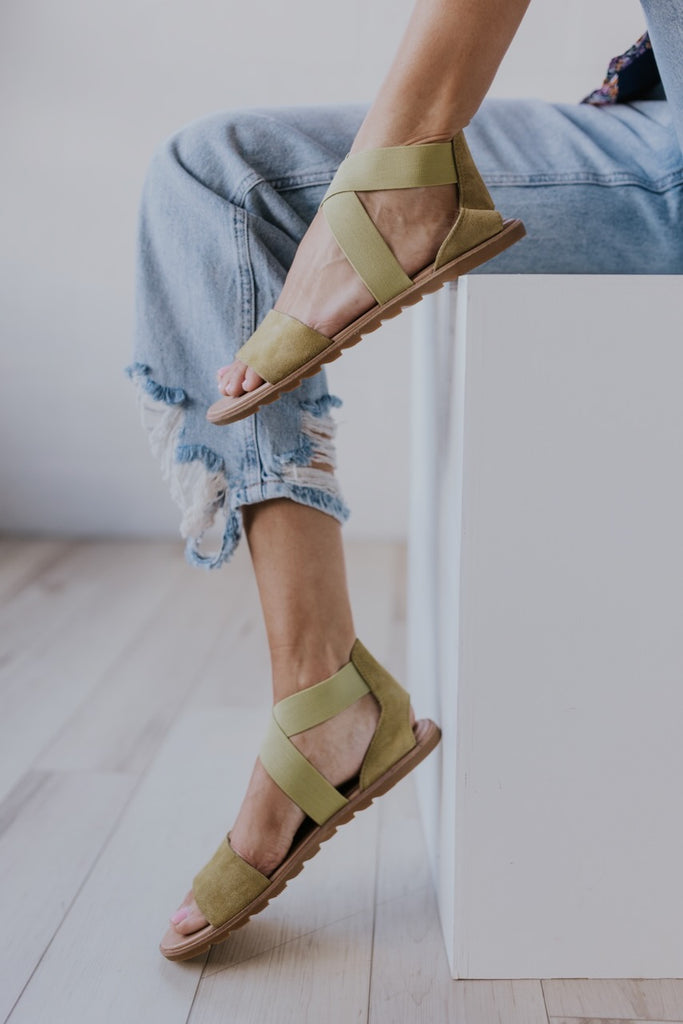 Olive Green Sandals Women | ROOLEE