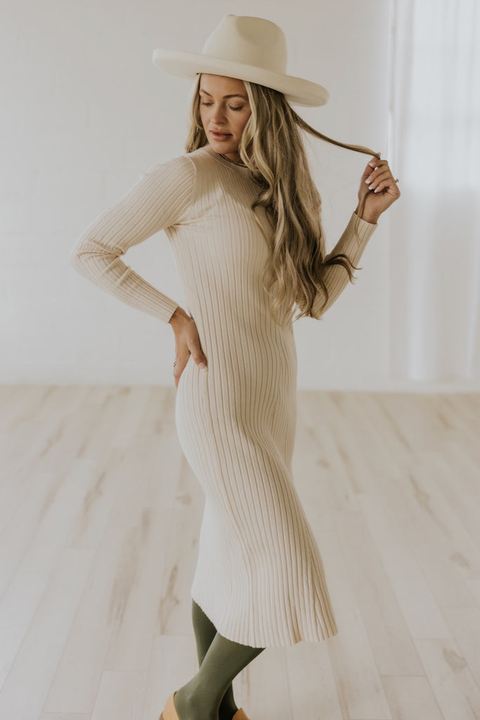 Neutral Sweater Dresses | ROOLEE