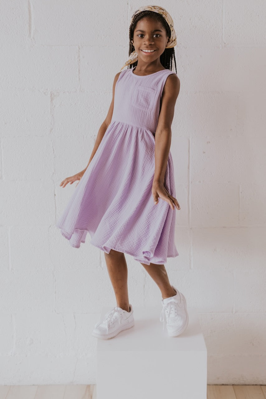 lavender summer dress