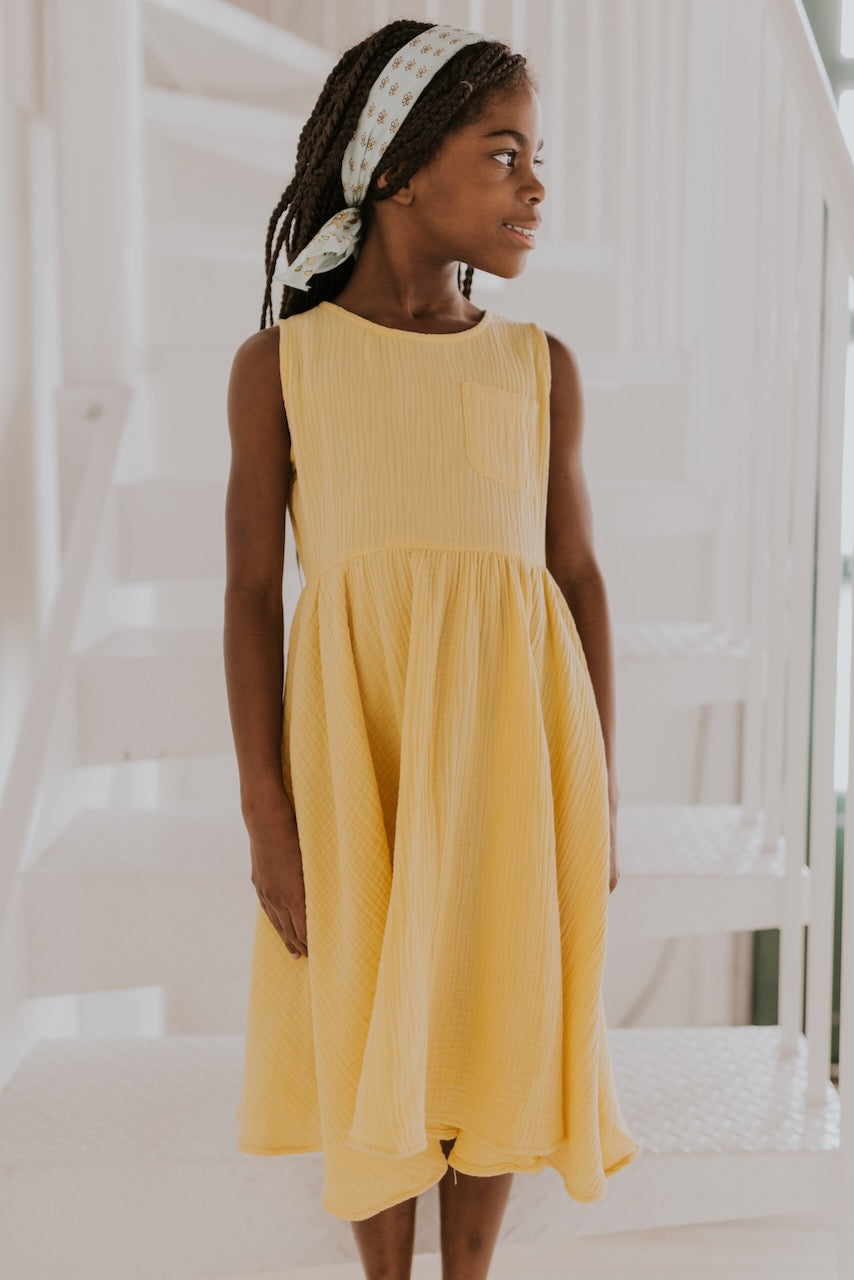 Little Girls Yellow Dress | ROOLEE