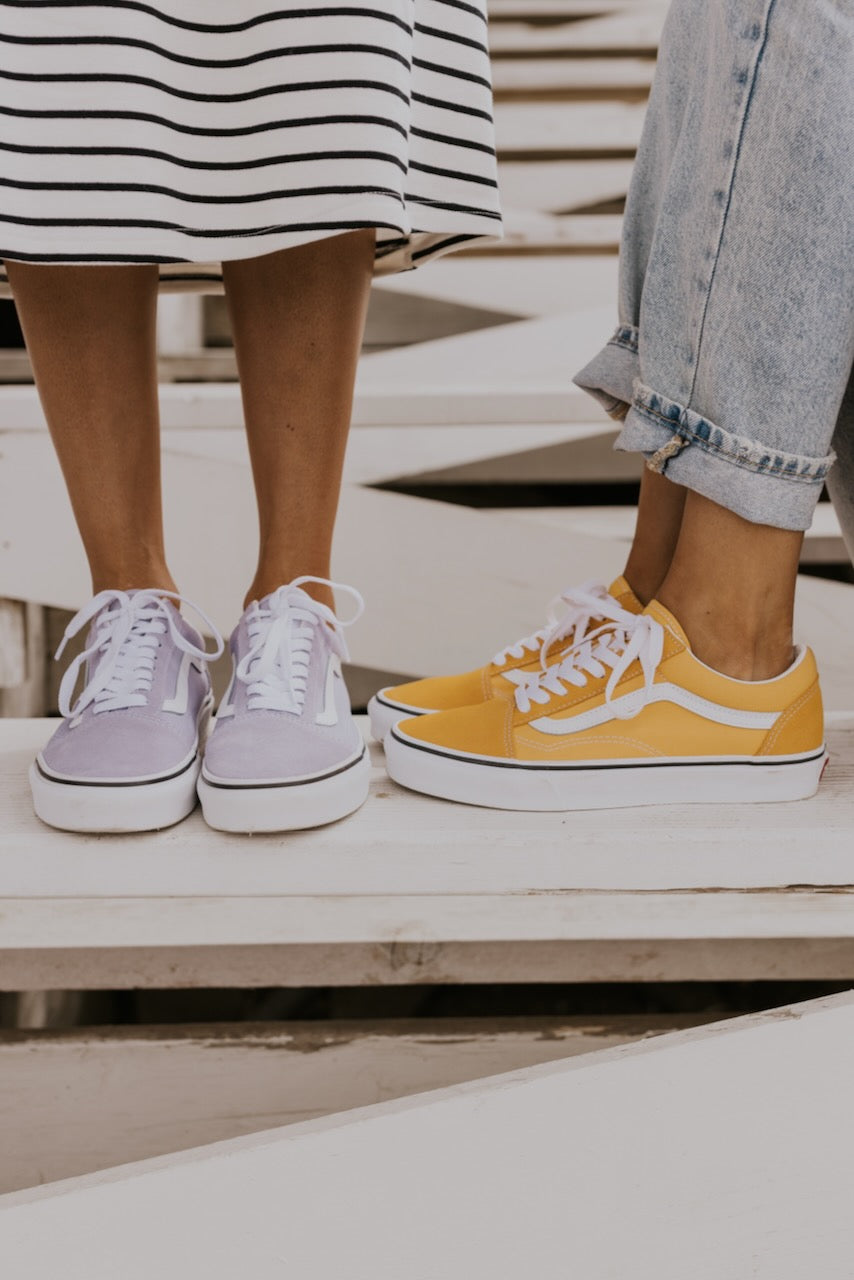 Yellow and Purple Sneakers | ROOLEE