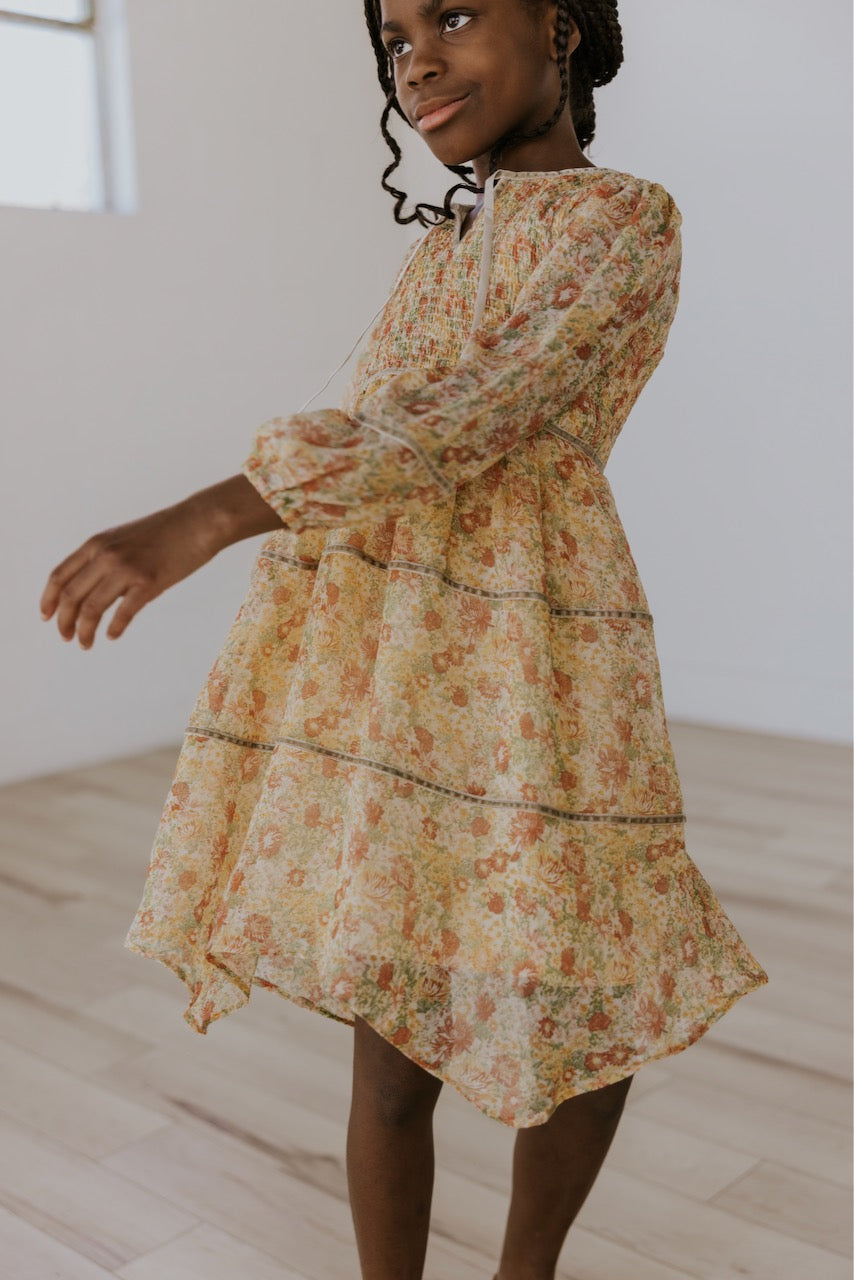 Yellow Floral Dress | ROOLEE Kids