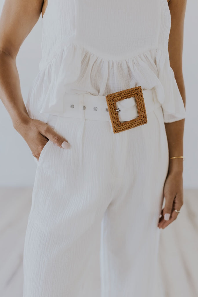 Woven Belted Pants | ROOLEE