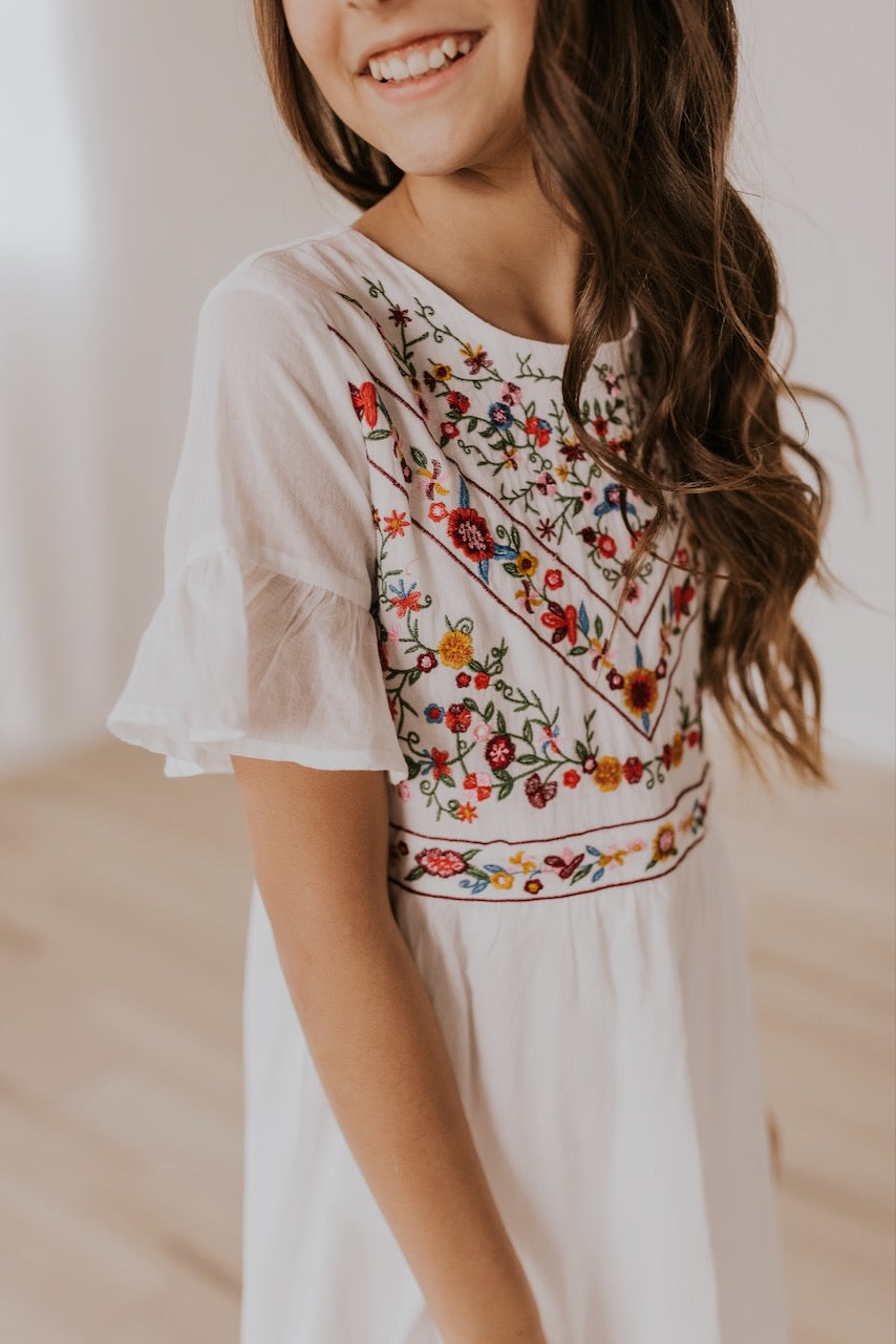 Embroidered Girls Dresses - Girls Spring Dresses | ROOLEE Kids