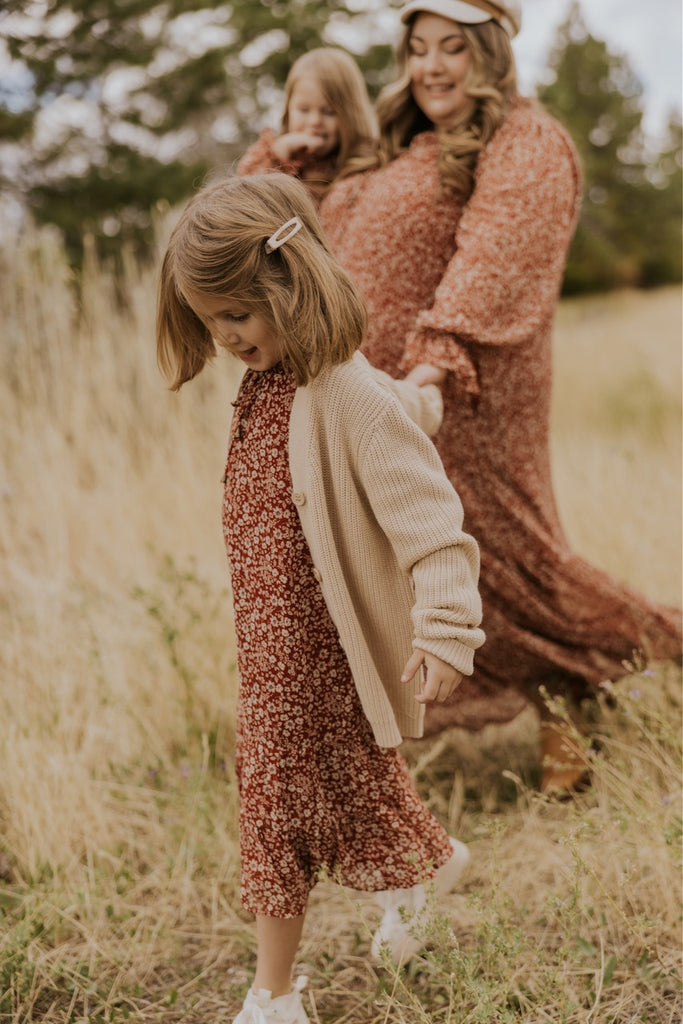 Tie Neck Floral Dresses | ROOLEE Kids