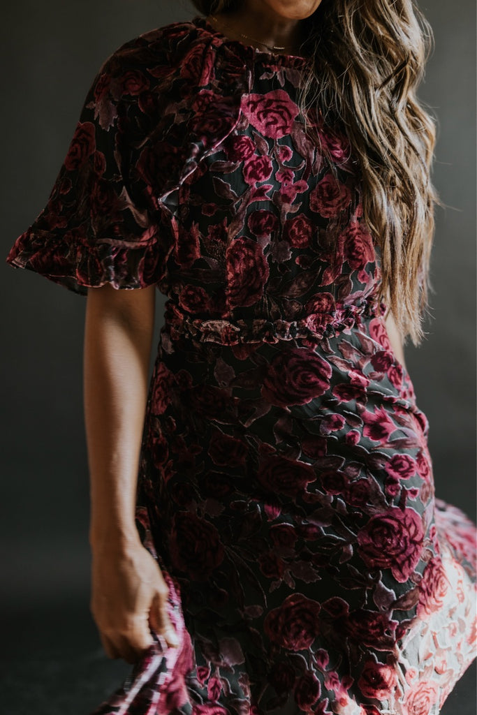 Ruffled Floral Dress | ROOLEE