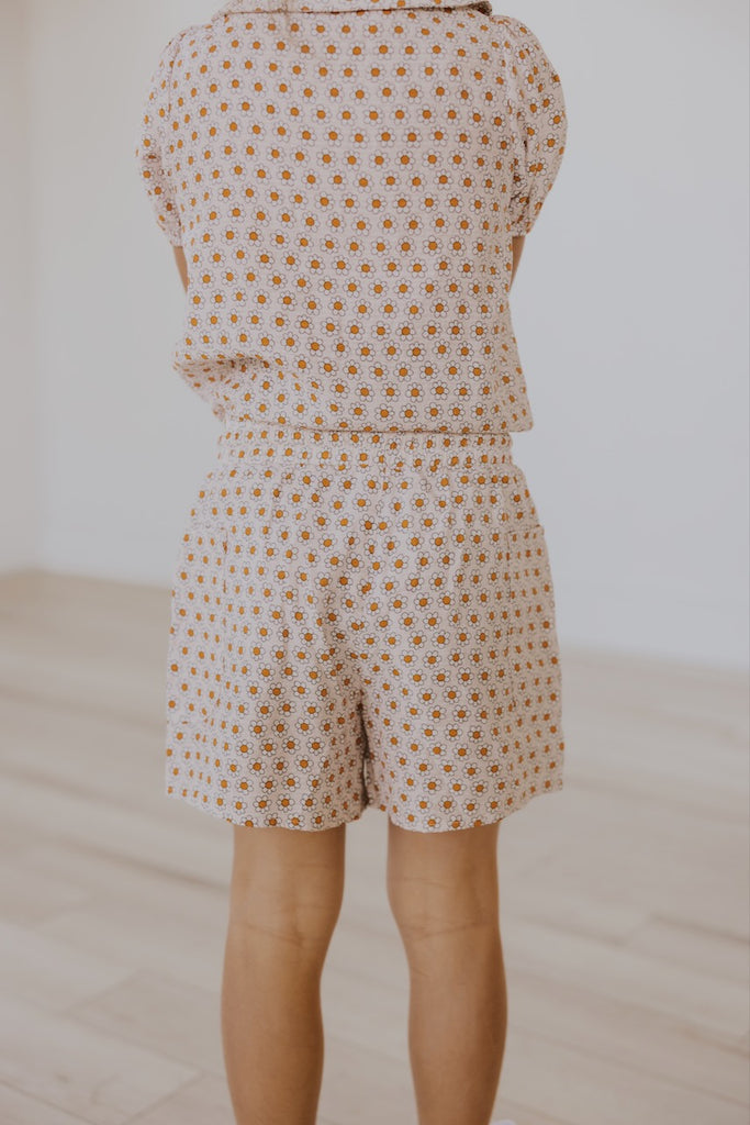 Kids Daisy Print Shorts | ROOLEE