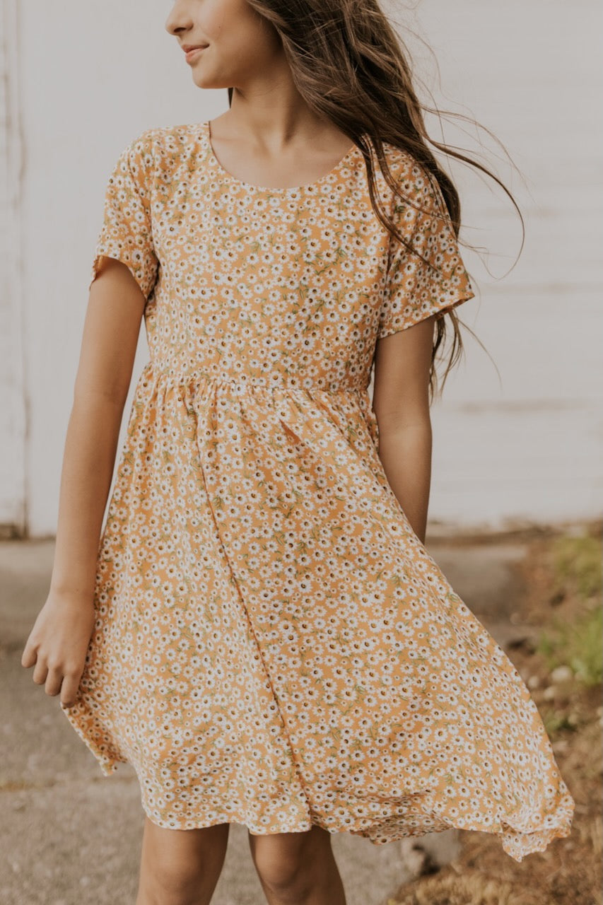 Girls Orange Dress | ROOLEE Kids