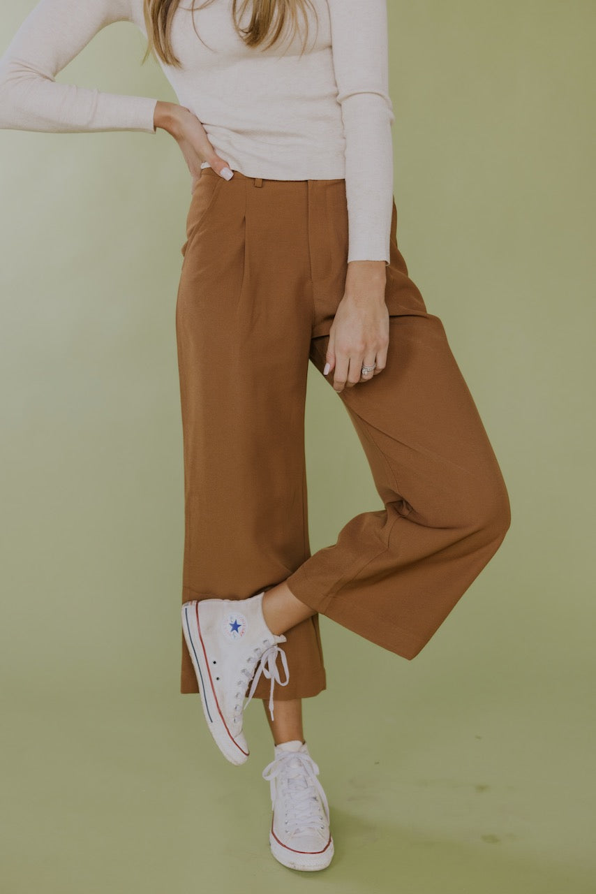 Trendy Brown Pants For Women | ROOLEE
