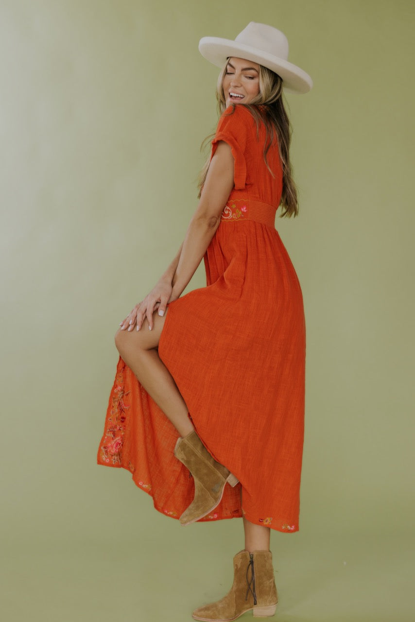 Cute Women's Orange Dresses | ROOLEE