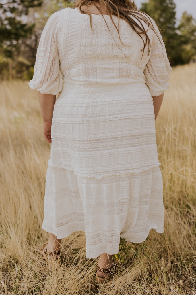 Women's Midi White Skirts | ROOLEE