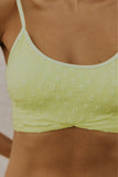 Women's Floral Green Bikini Tops | ROOLEE