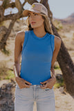 Blue Tank Tops For Women | ROOLEE