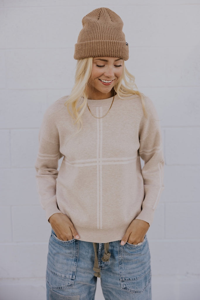Casual Taupe Sweaters | ROOLEE